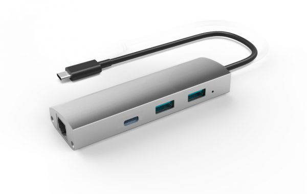 Adapter US3.1 to 2-Port USB 3.0 + 1-Port USB 3.1 with Gigabit Ethernet