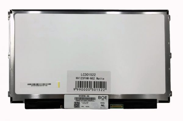 LCD screen 12.5" 1920x1080 FHD, LED, IPS, SLIM, matte, 30pin (right), A+