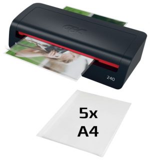 GBC 240 Home Office Laminator A4, 400 mm/min, Black/Red
