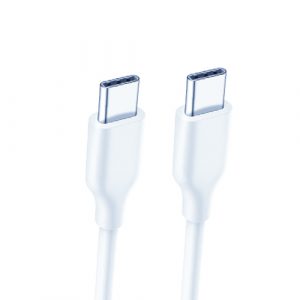 Cable Type-C - Type-C (in plastic bag, white, 1.8m)
