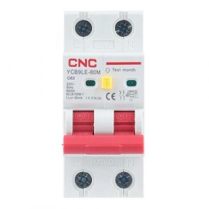 Residual Current Breaker with Over-Current, 2P, 63A, class C, 30mA, 6kA