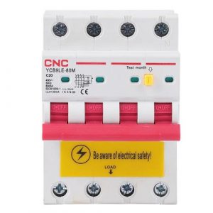 Residual Current Breaker with Over-Current, 4P, 20A, class C, 30mA, 6kA