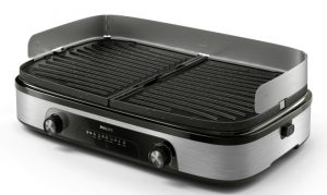 Philips 5000 Series HD6222/90 Electric Table Grill 2400 W, Black/Silver