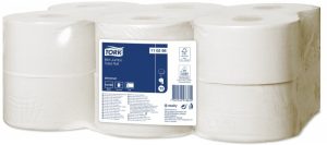 Toilet paper Tork Universal Mini Jumbo T2, 2 layers, 9.1cm x 150m, white 12 pcs