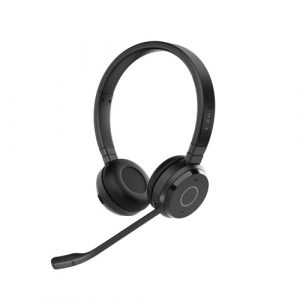 Jabra Evolve 65 TE MS Stereo Link390a Wireless Headset, Bluetooth, USB-A, Black