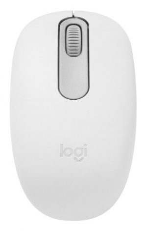 Logitech M196 Wireless Mouse, Bluetooth, 1000 DPI, Off-White