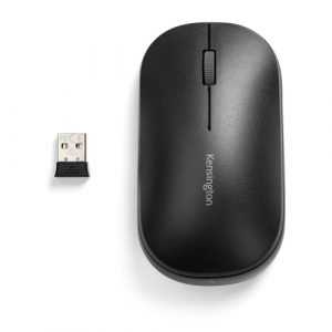 Kensington SureTrack Dual Wireless Mouse, RF Wireless + Bluetooth, 2400 DPI, Black