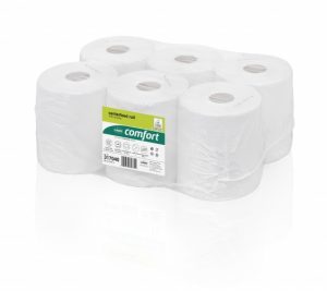 WEPA Centre Feed Rolls for Feed point system RPMB1300,1-Ply, 300m, recycled tissue, (6pc