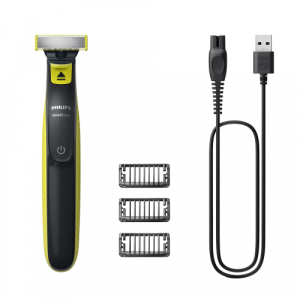 Philips OneBlade Face QP2724/10 Shaver, Charcoal Grey/Lime