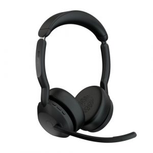 Jabra Evolve2 55 UC Stereo Link380a Wireless Headset Bluetooth USB-A, Charging Stand, Black