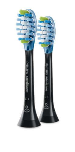 Philips Sonicare C3 Premium Plaque Defence HX9042/88 Sonic Toothbrush heads, Black