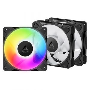 ARCTIC P12 PRO PWM PST A-RGB High-Performance Fans, 4-pin, 120mm, 3pcs (ACFAN00310A)