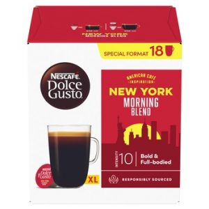 Nescafe Dolce Gusto New York Morning Blend Grande Coffee, 18 capsules