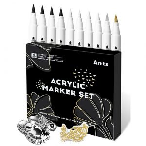 Acrylic Marker Pens ARRTX, 4 Colours, 10pcs (LC303601)