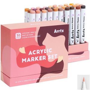 Acrylic Marker Pens ARRTX 30C, 30 Colours, Skin Tone (LC304318)