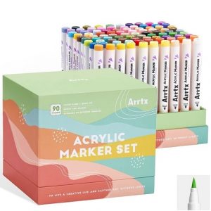 Acrylic Marker Pens ARRTX 90B, 90 Colors, Landscape Colors (LC304608)
