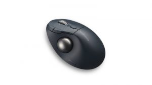 Kensington ProFit Ergo TB550 Trackball Wireless Mouse, RF Wireless + Bluetooth, 1600 DPI, Black/Grey