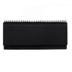 Horizontal table calendar Memo PVC 2026m. Black