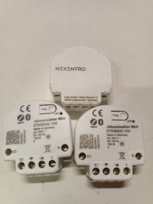 Ecost customer return NEXENTRO 57008099 Set of 3 Zigbee 3.0 Roller Shutter Switch with Installation