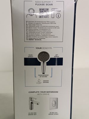 Ecost customer return GROHE Vitalio start 27946000 Shower Head HandOperated 2 Jets