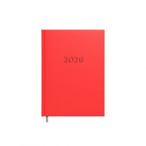 Planning notebook calendar 2026 A5 red
