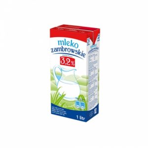 Milk ZAMBROWSKIE, 3,2%, UAT, 1 l x 12 pcs.