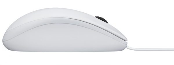 Logitech B100 Wired Mouse, USB Type-A, Optical, 1000 DPI, White - Image 3