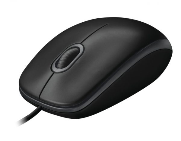 Logitech B100 Wired Mouse, USB Type-A, Optical, 1000 DPI, Black - Image 4