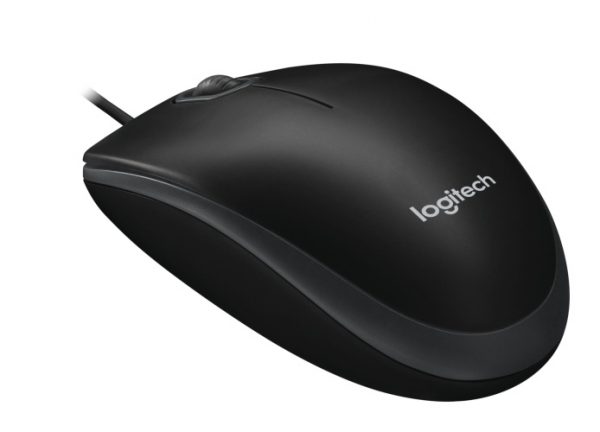 Logitech B100 Wired Mouse, USB Type-A, Optical, 1000 DPI, Black - Image 5