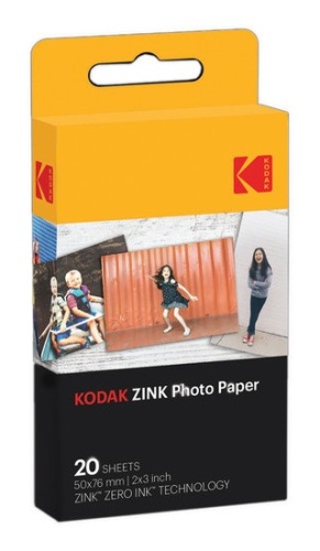 4676e63a-806d-430a-88e1-ef4f14f021ac Kodak ZINK 2x3'' 50x76 mm 20 Sheets Photo Paper