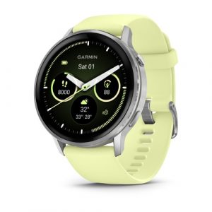 Garmin Venu 4 Smart Watch 45 mm Silver / Citron Silicone Band