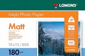 Lomond Photo Inkjet Paper Matte 180 g/m2 10x15, 600 sheets Lomond Photo Inkjet Paper Matte 180 g/m2 10x15, 600 sheets