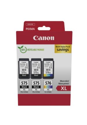 Canon PG-575XL/CL-576XL (5437C004) Ink Cartridge Multipack, BK/CMY