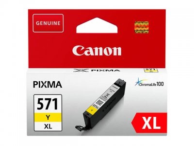 Canon CLI-571XL Y (0334C001) Ink Cartridge, Yellow