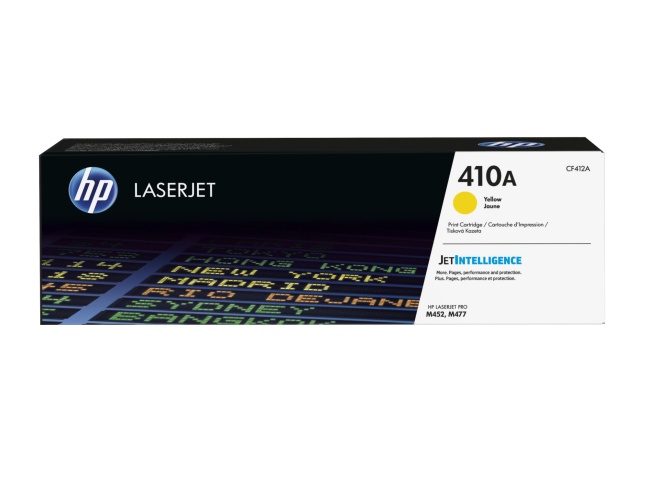 HP 410A (CF412A) Toner Cartridge, Yellow