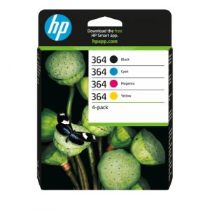 HP 364 4-Pack (N9J73AE) Ink Cartridge Multipack, C/M/Y/BK