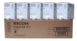 Ricoh JP-7 (817219) (5 pcs per box) Ink Cartridge, Black