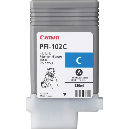 Canon PFI-102C (0896B001) Ink Cartridge, Cyan