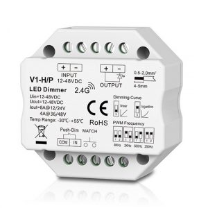 V1-H/P Controller, 12-48V, 1x 8A, Push-Dimm