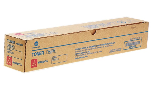 Konica Minolta TN221M (A8K3350) Toner Cartridge, Magenta