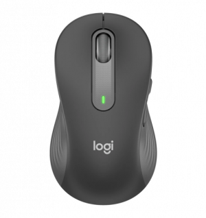 Logitech Signature M650 L Left Wireless Mouse, RF Wireless + Bluetooth, 4000 DPI, Graphite