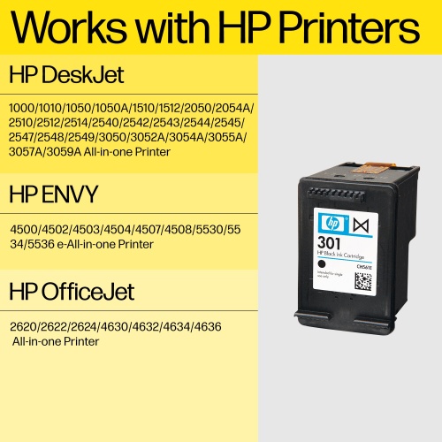 HP 301 Tri-color (CH562EE) Ink Cartridge, CMY