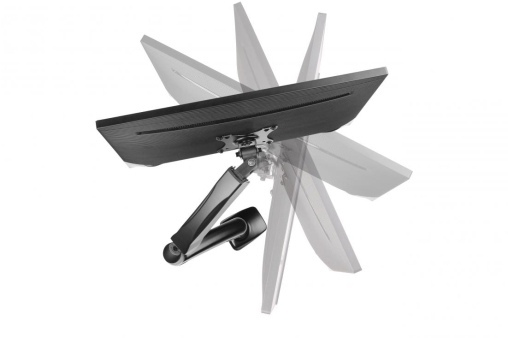 Up Up Premium Single Screen Monitor Arm 17-32'', VESA 75x75, 100x100, Matte Black
