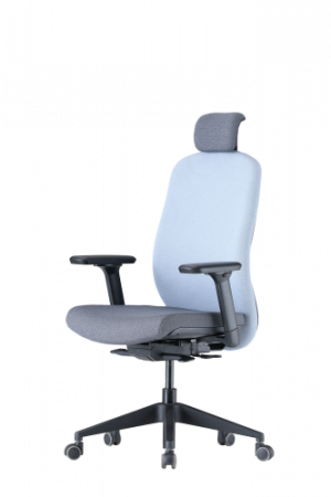 Up Up Athene ergonomic office chair Black, Grey + Blue fabric