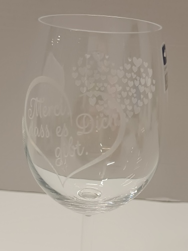 Ecost Customer Return, Leonardo Wine Glass Merci Dass Es Dich Gibt, Great Birthday Gift for Real Win - Image 4