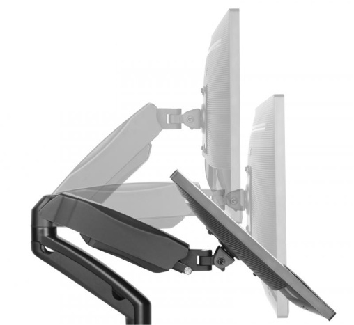 Up Up Premium Dual-Screen Monitor Arm 17-32'', VESA 75x75, 100x100, Matte Black - Image 3