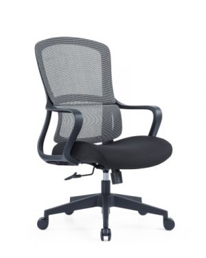 Up Up Darwin ergonomic office chair Black, Black fabric + Grey mesh
