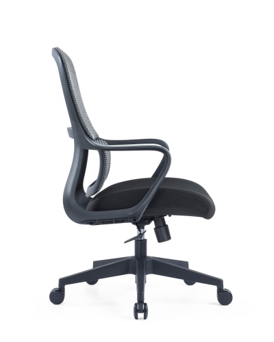 Up Up Darwin ergonomic office chair Black, Black fabric + Grey mesh - Image 3