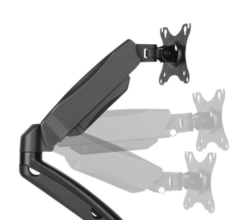 Up Up Premium Dual-Screen Monitor Arm 17-32'', VESA 75x75, 100x100, Matte Black - Image 5