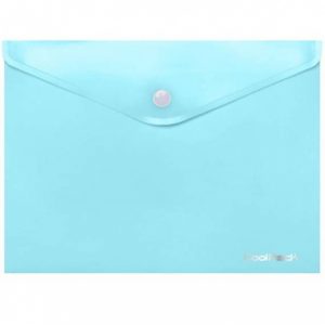 Coolpack document envelope with button PP, A4, pastel blue